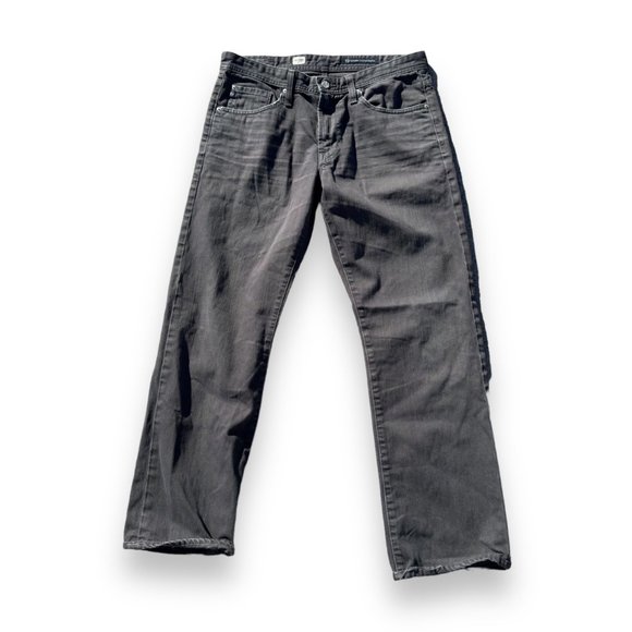 AG Adriano Goldschmied Protege Straight Leg Jeans Grey Women's 32, small fit. - Picture 1 of 12